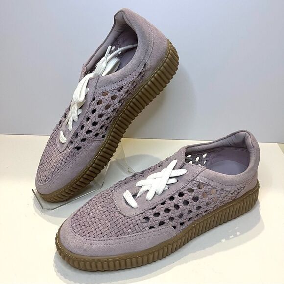 Free People Wimberly Woven Sneakers in Lavender Sz 9.5 NEW in Box - Picture 1 of 14